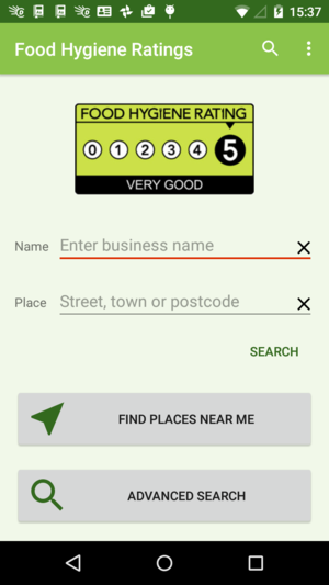 Android Food Hygiene Ratings